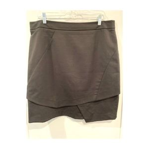 Veronika Maine Black Asymmetric Skirt